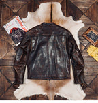 Men's Leather Jacket - L