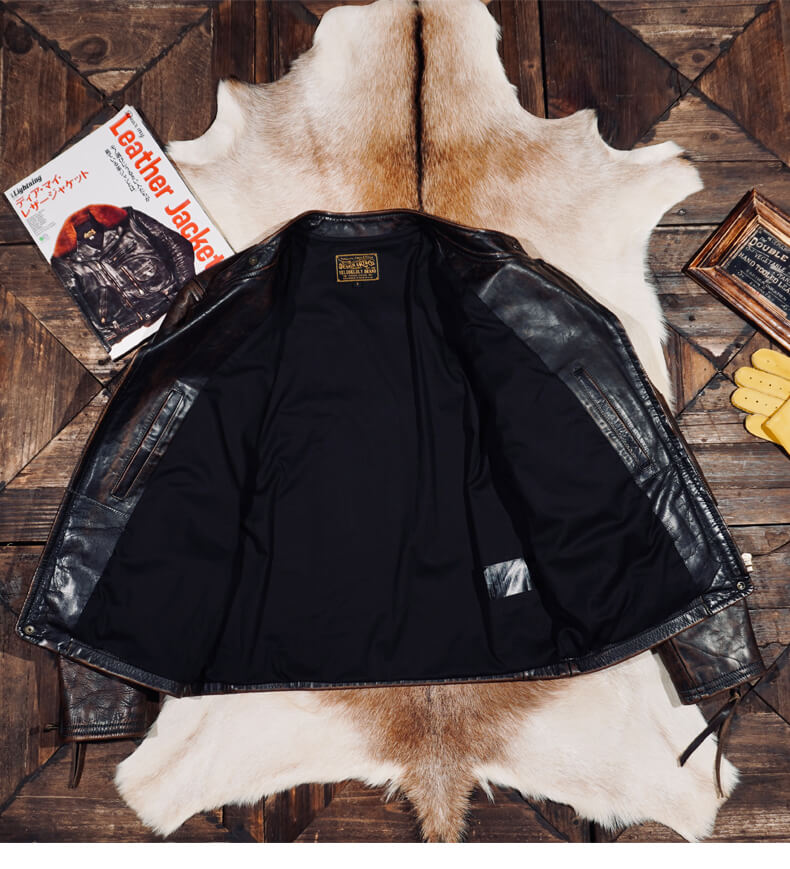 Men's Leather Jacket - XL
