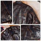 Men's Leather Jacket - 3XL