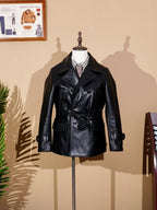 Men's Leather Jacket - Black