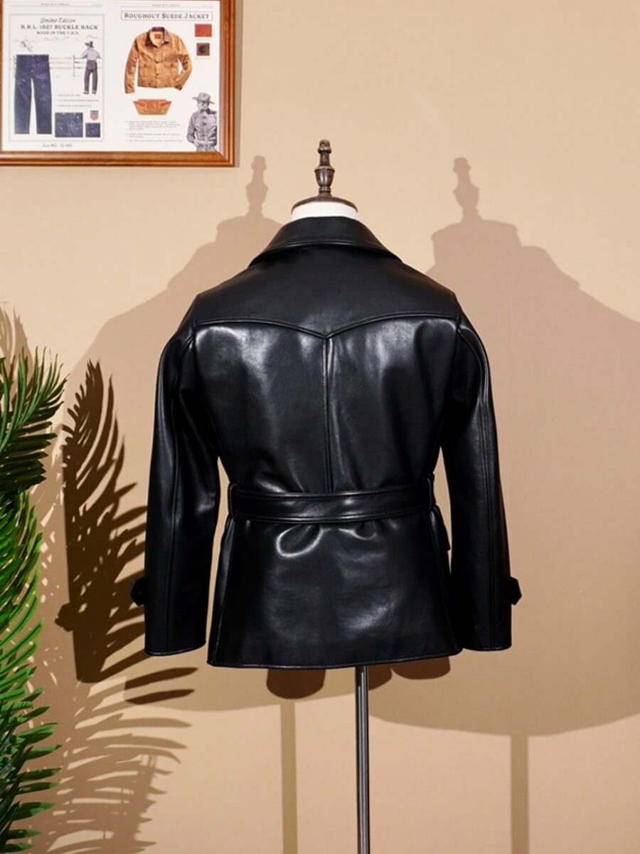 Men's Leather Jacket - Black