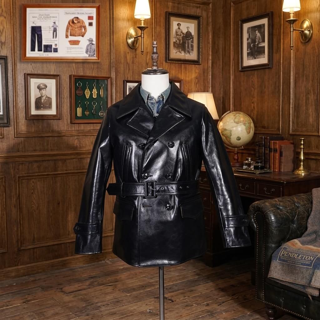 Men's Leather Jacket - Black
