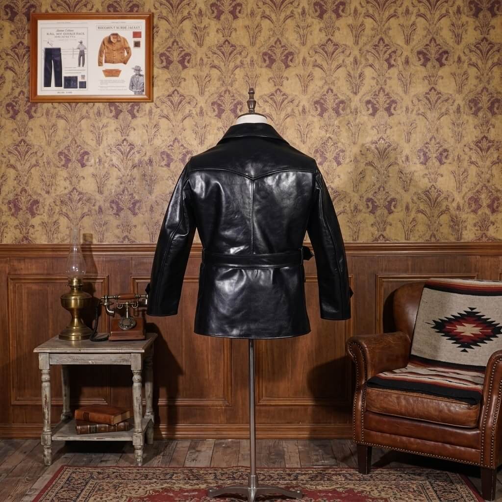 Men's Leather Jacket - Black