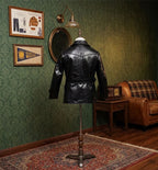 Men's Leather Jacket - Black