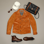 Men's Leather Jacket - L/38