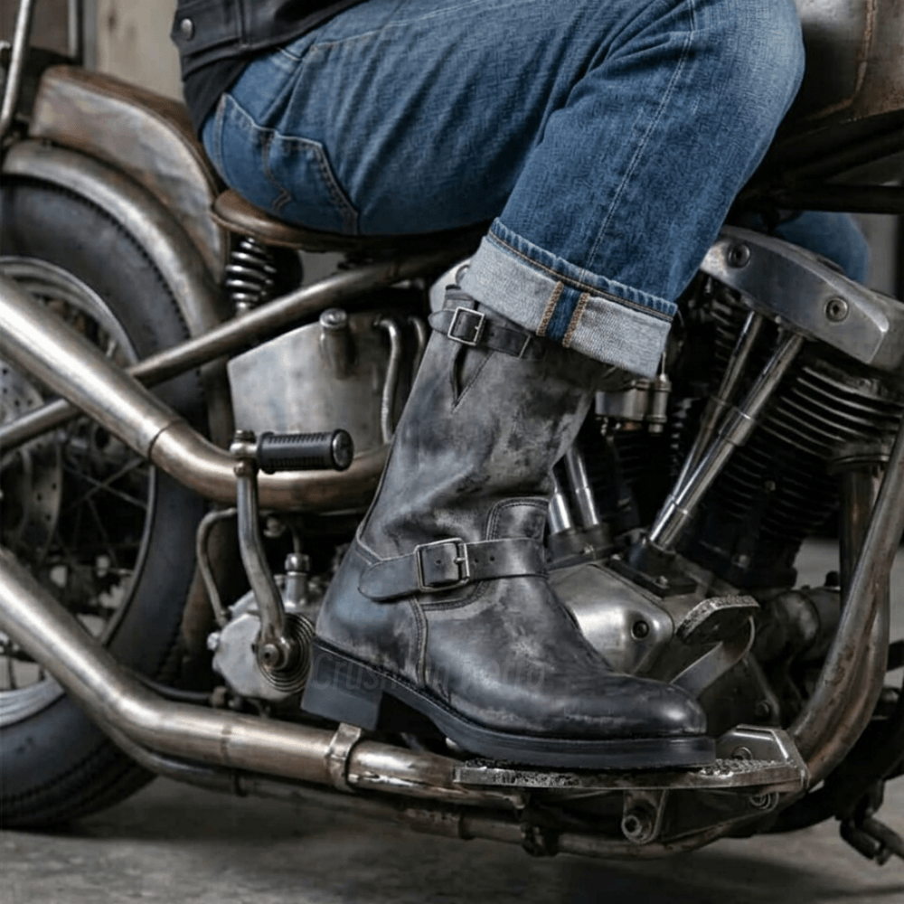 Men's Engineer Boots - Black