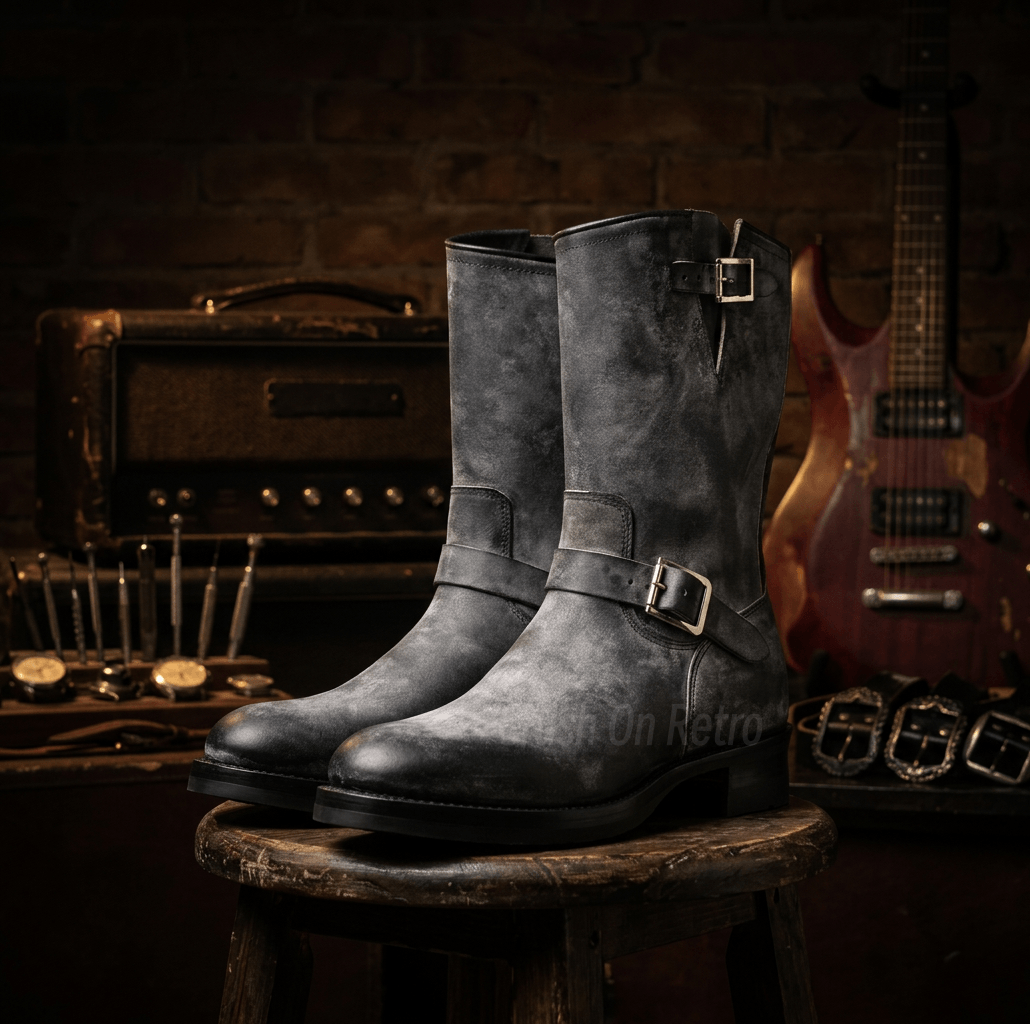 Men's Engineer Boots - Black