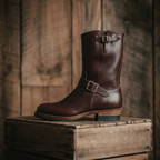Men's Engineer Boots - Dark Brown Teacore Leather