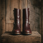 Men's Engineer Boots - Dark Brown Teacore Leather