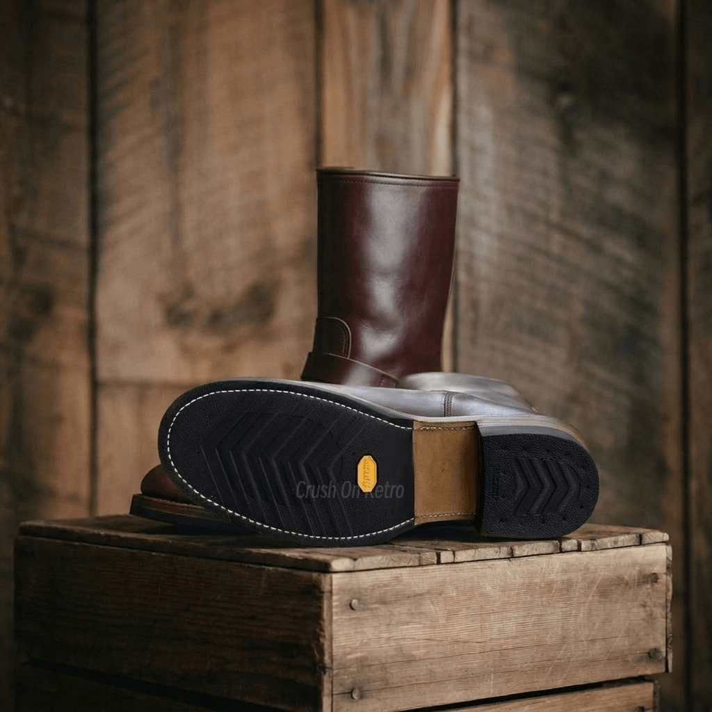 Men's Engineer Boots - Dark Brown Teacore Leather