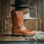 Men's Engineer Boots - Horween CXL Black