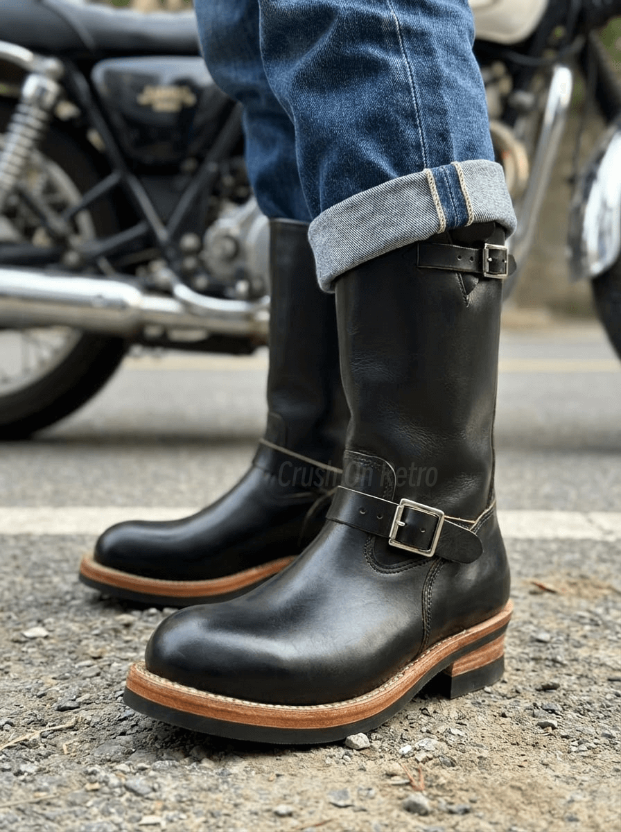 Men's Engineer Boots - Black