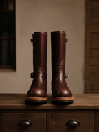Men's Engineer Boots - Dark Brown