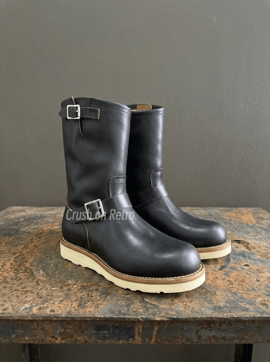 Men's Engineer Boots - Burgundy