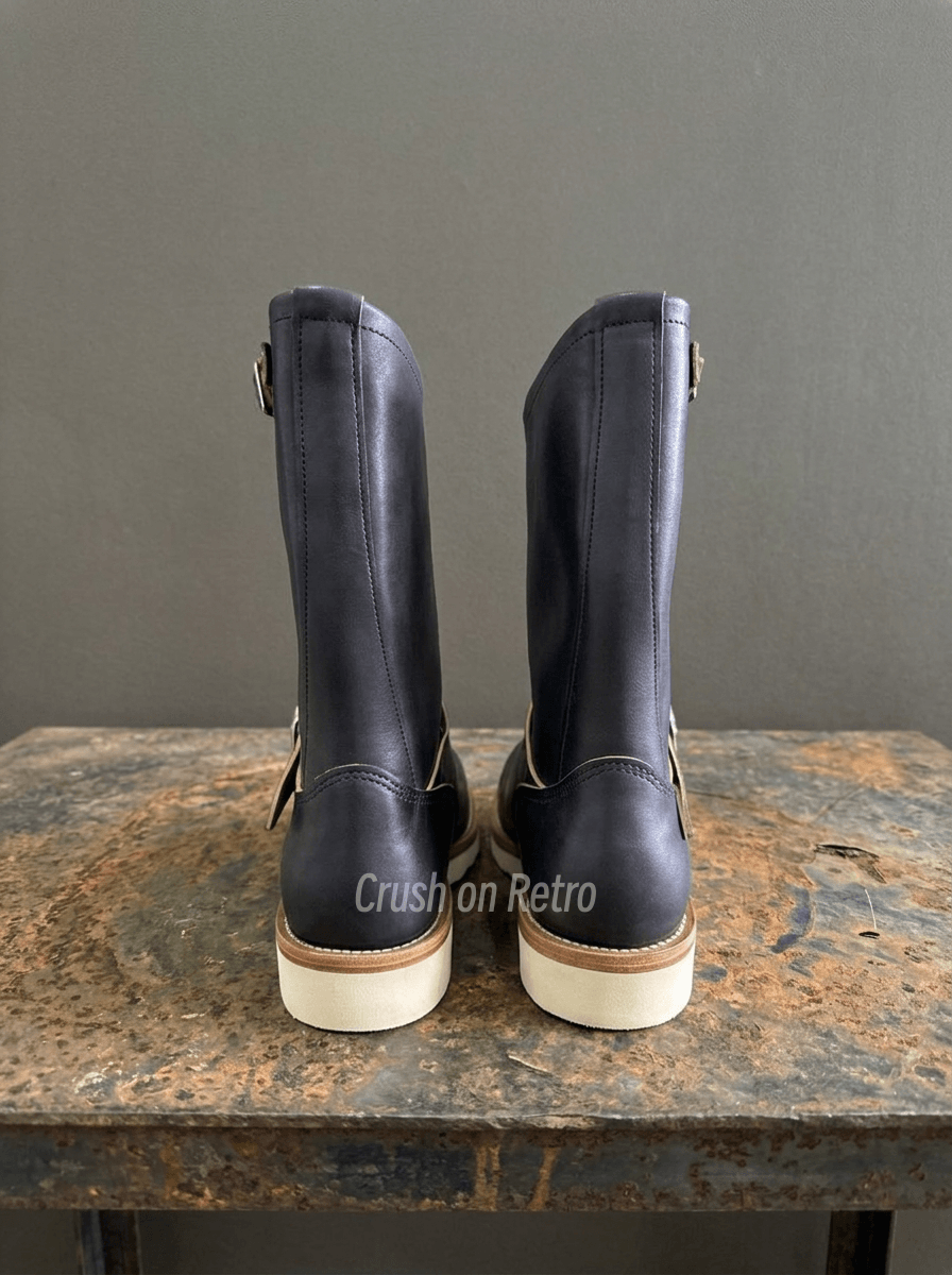 Men's Engineer Boots - Burgundy