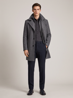 Fenwick | Men's Classic Slim-Fit Mid-Length Overcoat for Timeless Style