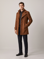 Fenwick | Men's Classic Slim-Fit Mid-Length Overcoat for Timeless Style