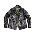 Men's Four Corners Leather Jacket Black - S/34
