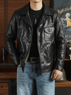 Men's Leather Jacket - M/36