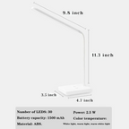 Flexible Arm Desk Lamp - Rechargeable & Adjustable