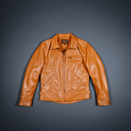 Men's Leather Jacket - Natural Horsehide
