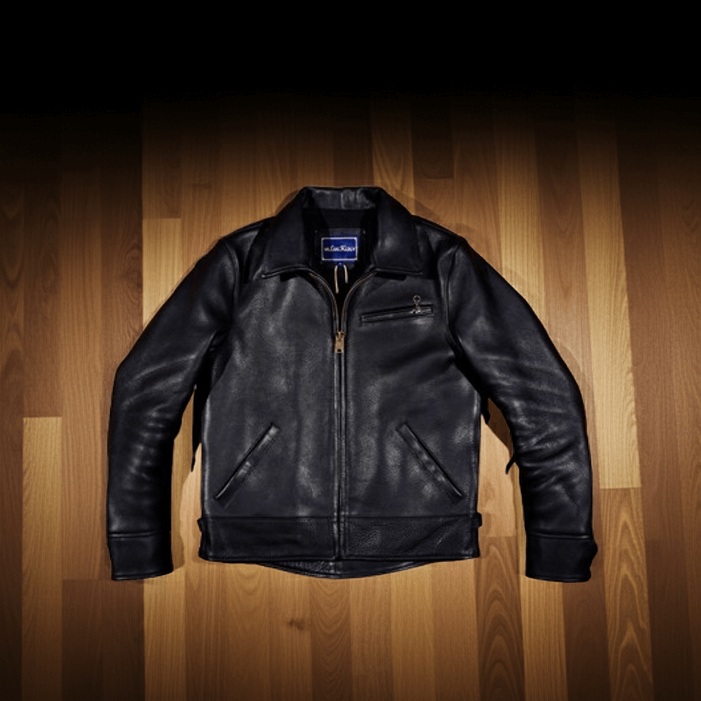Men's Leather Jacket - Natural Horsehide