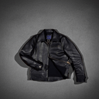 Men's Leather Jacket - Natural Horsehide