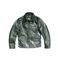 Men's Brakeman Leather Coat, Horsehide - Green