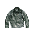 Men's Brakeman Leather Coat, Horsehide - Green