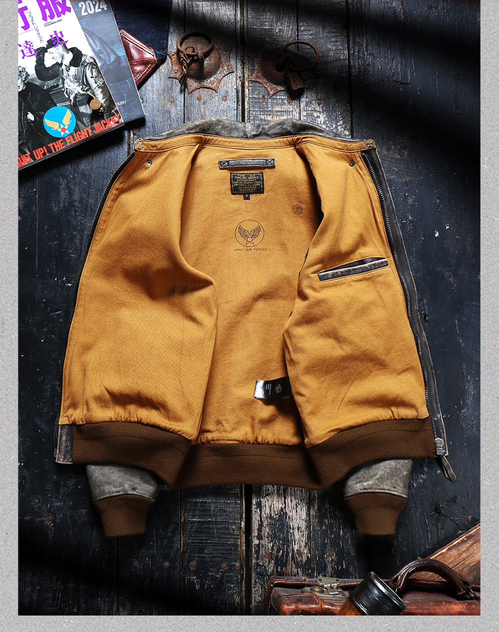 Men's Leather Jacket - Gray