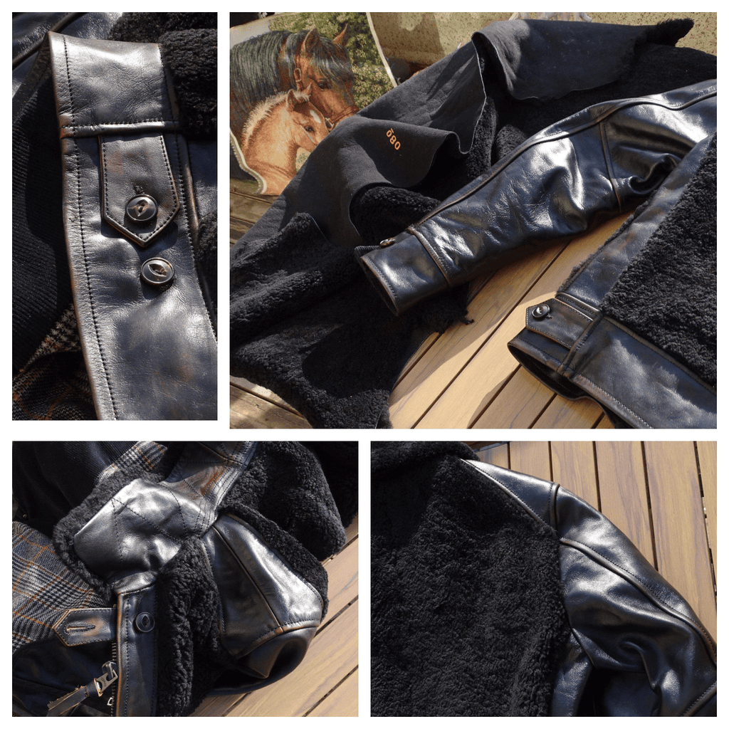 Men's Leather Jacket - Black