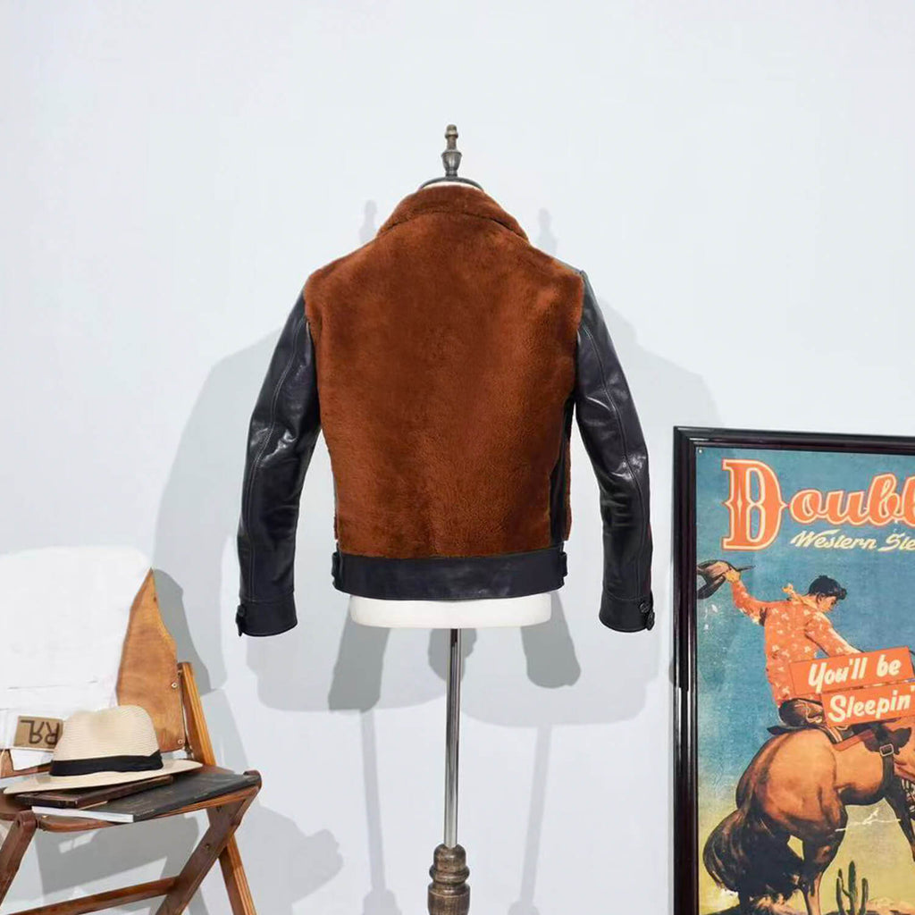 Men's Leather Jacket - Brown