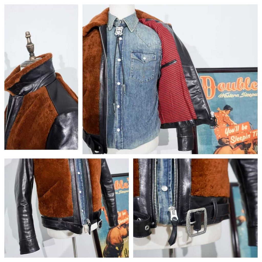 Men's Leather Jacket - Brown