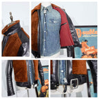 Men's Leather Jacket - Brown