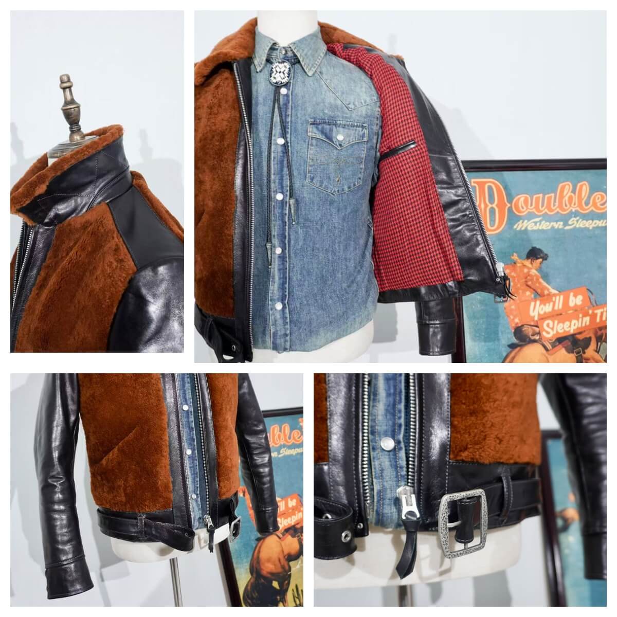 Men's Leather Jacket - Brown