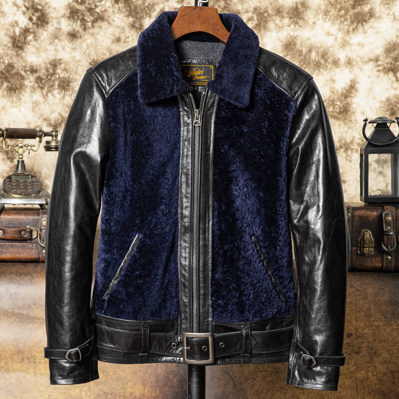 Men's Leather Jacket - XL