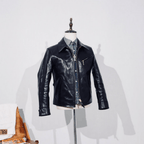 Men's Leather Jacket - Black