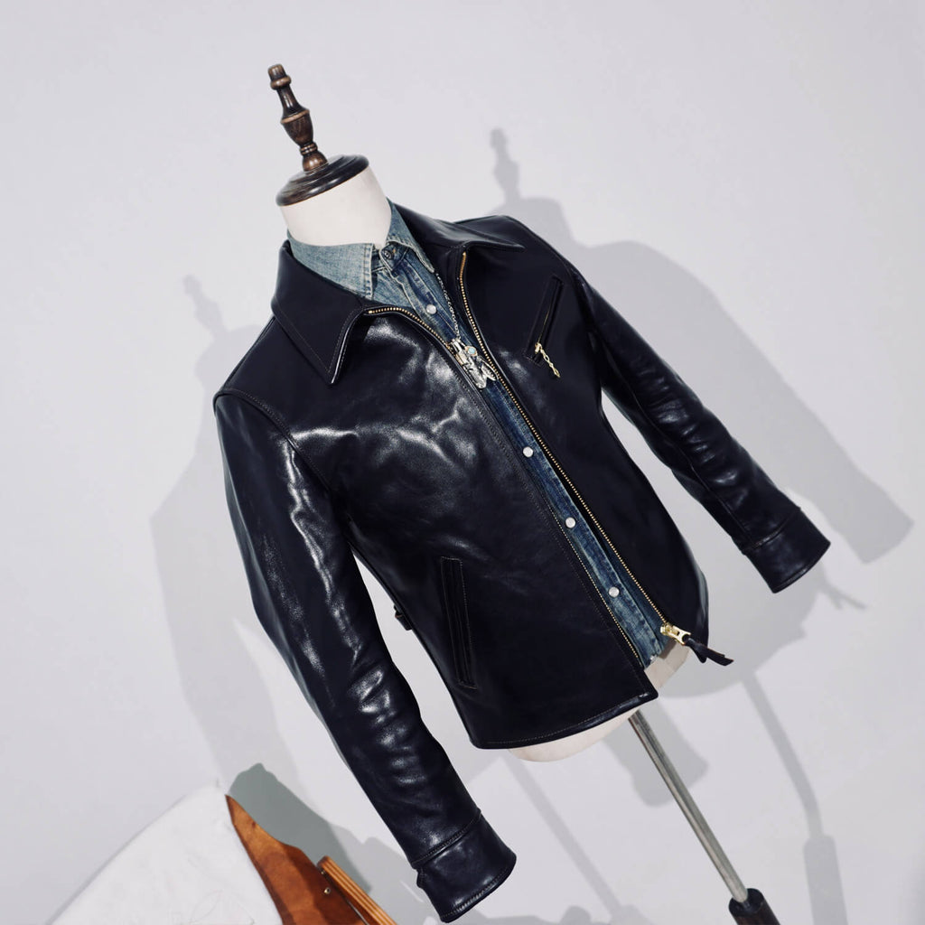 Men's Leather Jacket - Black