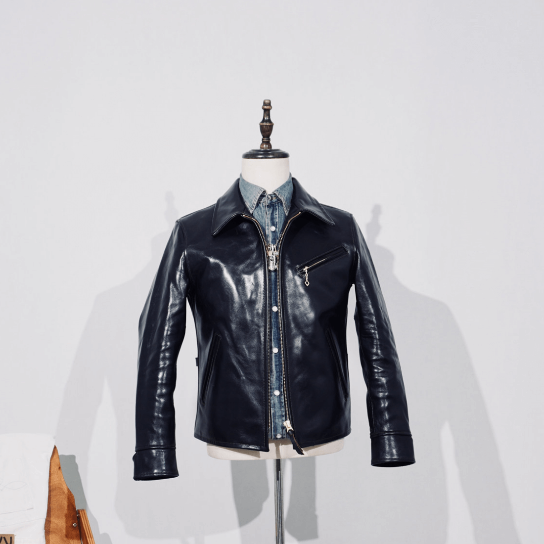 Men's Leather Jacket - Black