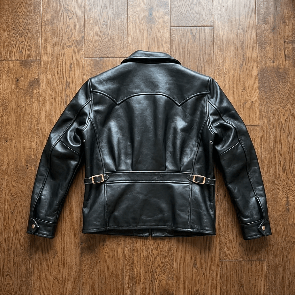 Men's Leather Jacket - Black
