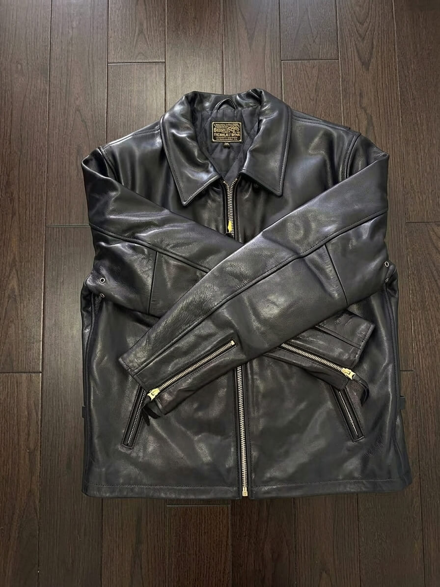 Men's Leather Jacket - Black