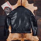 Men's Leather Jacket - Black/Sheepskin