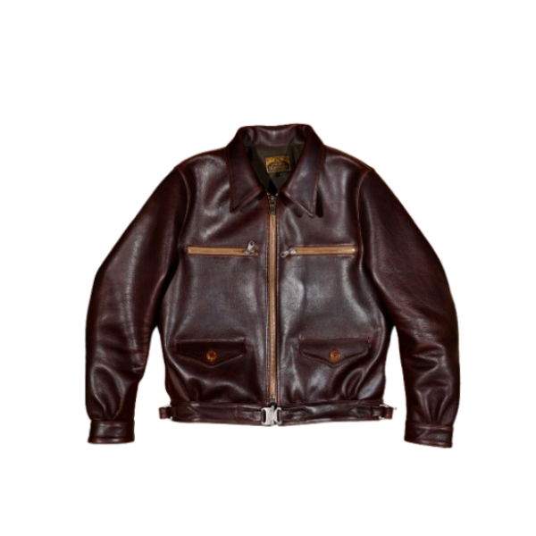 Men's Hartmann Flight Leather Jacket - Black/Horsehide