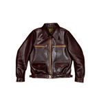 Men's Hartmann Flight Leather Jacket - Black/Horsehide