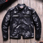 Men's Leather Jacket - Black