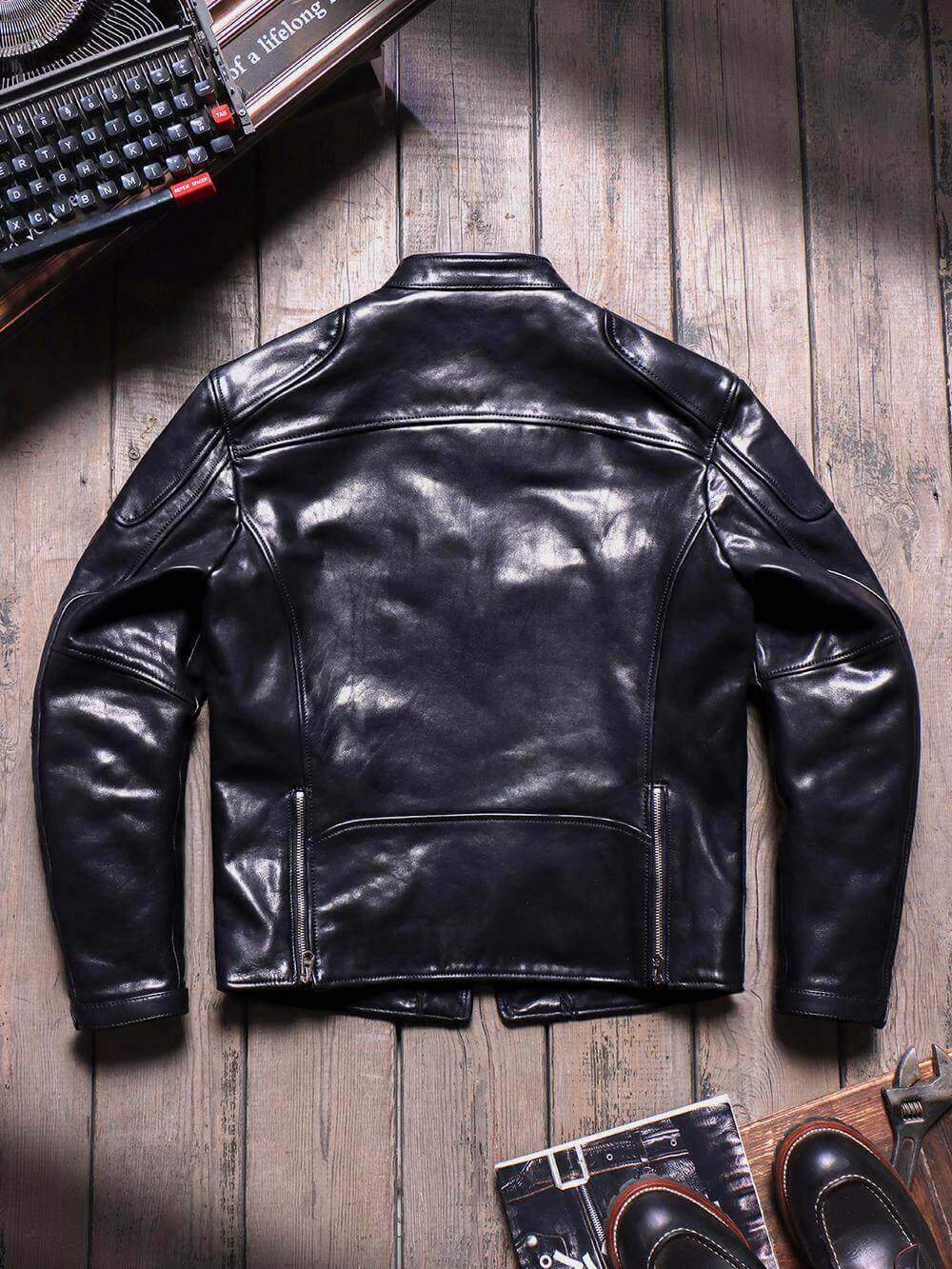 Men's Leather Jacket - Black