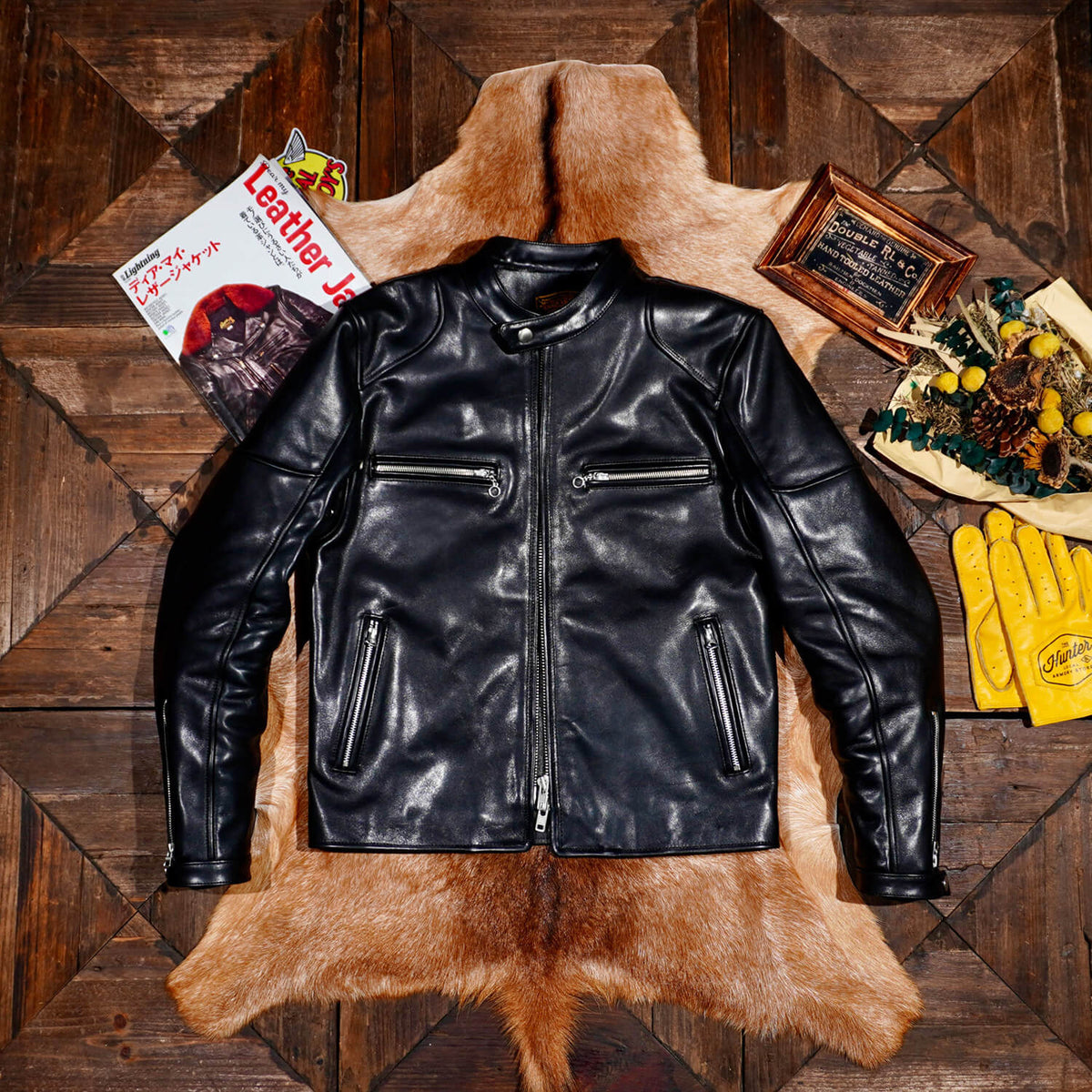 Men's Leather Jacket - Black