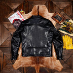 Men's Leather Jacket - Black