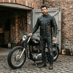 Men's Leather Jacket - Black