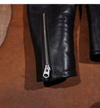 Men's Leather Jacket - Black Cowhide